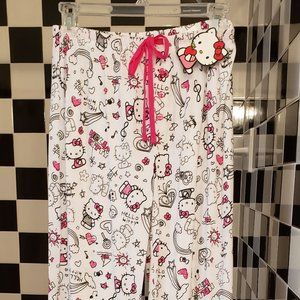 HELLO KITTY WOMENS COTTON PAJAMA PANTS SIZE M NWT